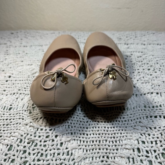 Kate Spade Nude Globe Ballet Flats Size 8 - Picture 3 of 7